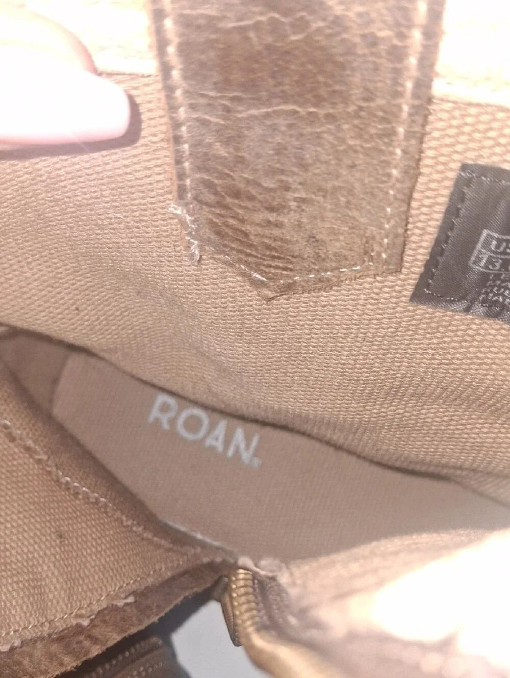 Roans Brown Leather Harness Boots